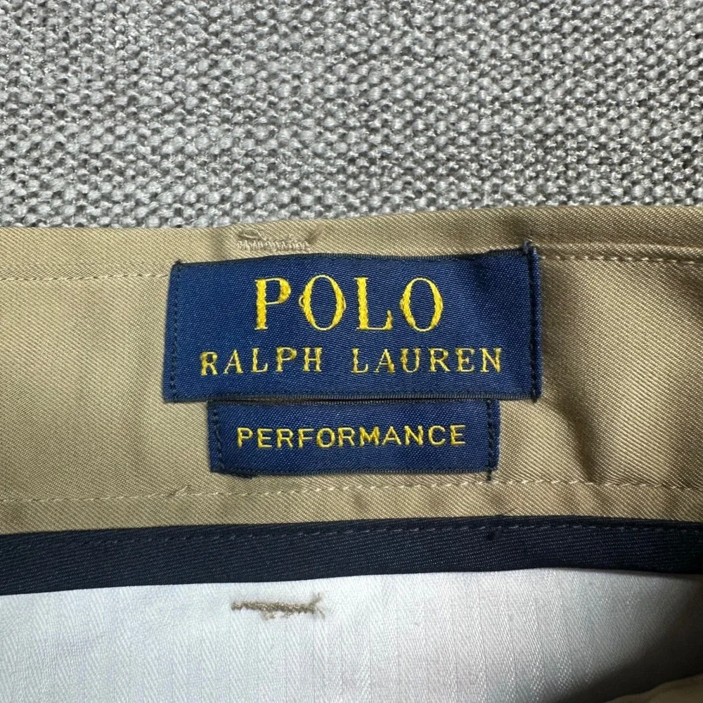 Polo Ralph Lauren Performance Shorts Mens 33 Tan Golf Chino Stretch‎